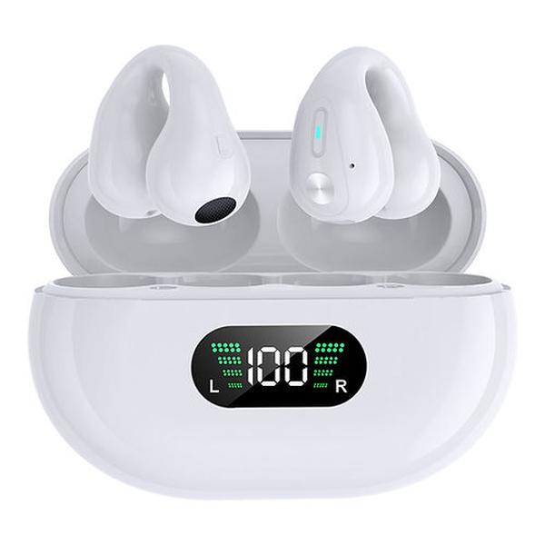 Picture of Alpha Digital Q80-W Ear Clip Bone Conduction Earbuds&#44; White
