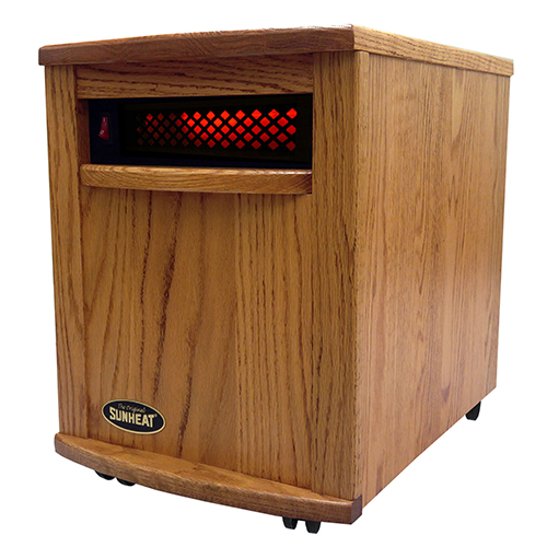 160110001 Original Amish 1500 Infrared Heater-Fully Made in the USA-Nebraska Oak