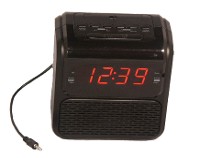 Picture of Sonnet R-1617 0.9 in. Single Day Alarm LED Clock Radio with Aux in Cord&#44; Black