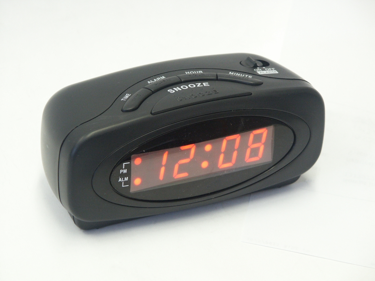 Picture of Sonnet Industries T-1936 LED Alarm Clock&#44; Matte Black