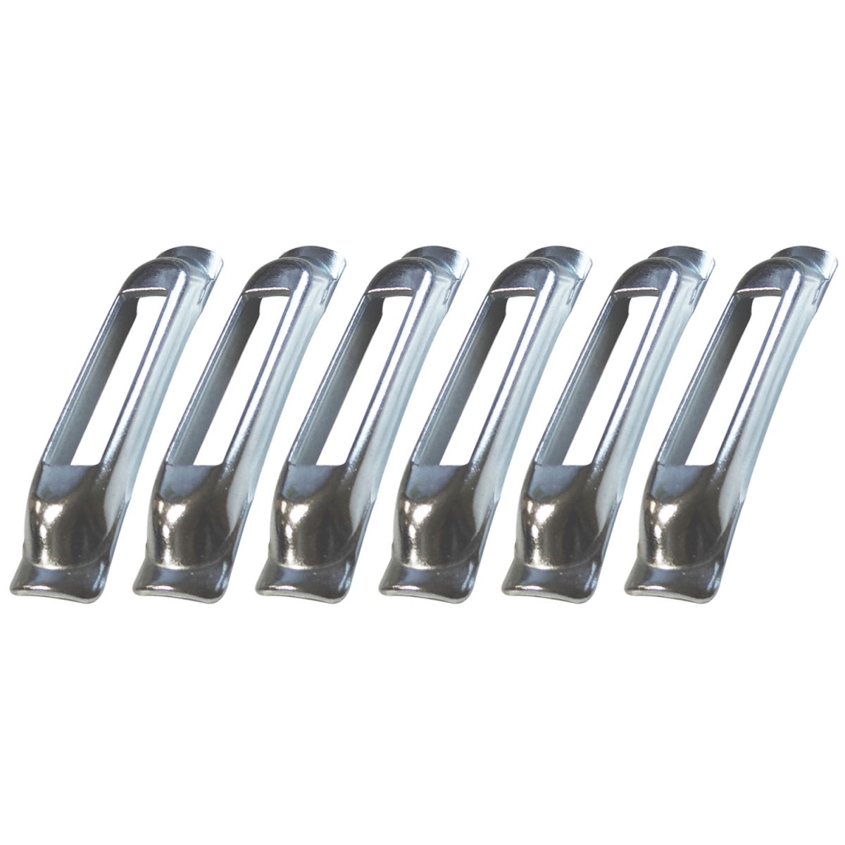3000 lbs Weld-On Contoured E-Track Single Strap Anchors - Pack of 6