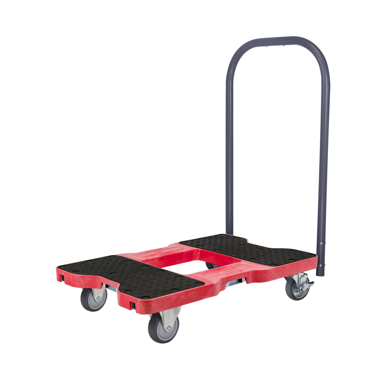 SL1200P4TR 1200 lbs Professional E-Track Push Cart Dolly - Red