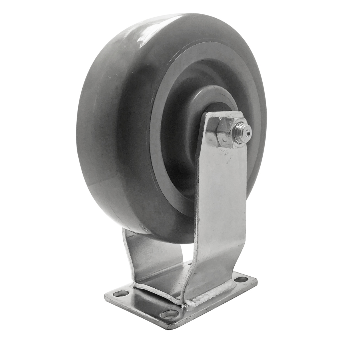 SLAC6SDFP 6 in. Super-Duty Polyurethane Fixed Rigid Caster, 450 lbs