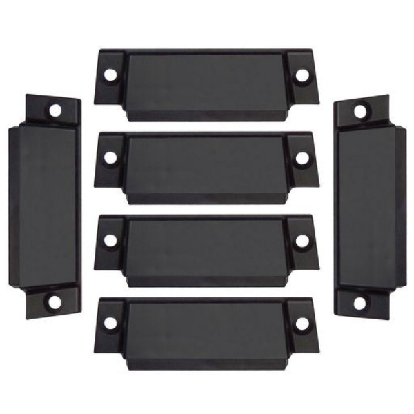 SLAETECI6 E-Track Heavy Duty Plastic End Cap, Pack of 6