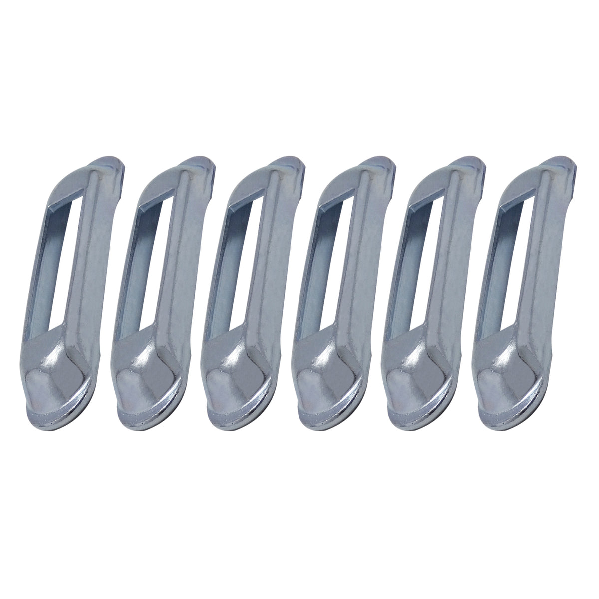 SLSWZ6 Weld-On E-Track Single Strap Anchor Logistic Tie-Down for Pickups, Trucks & Trailers - Pack of 6