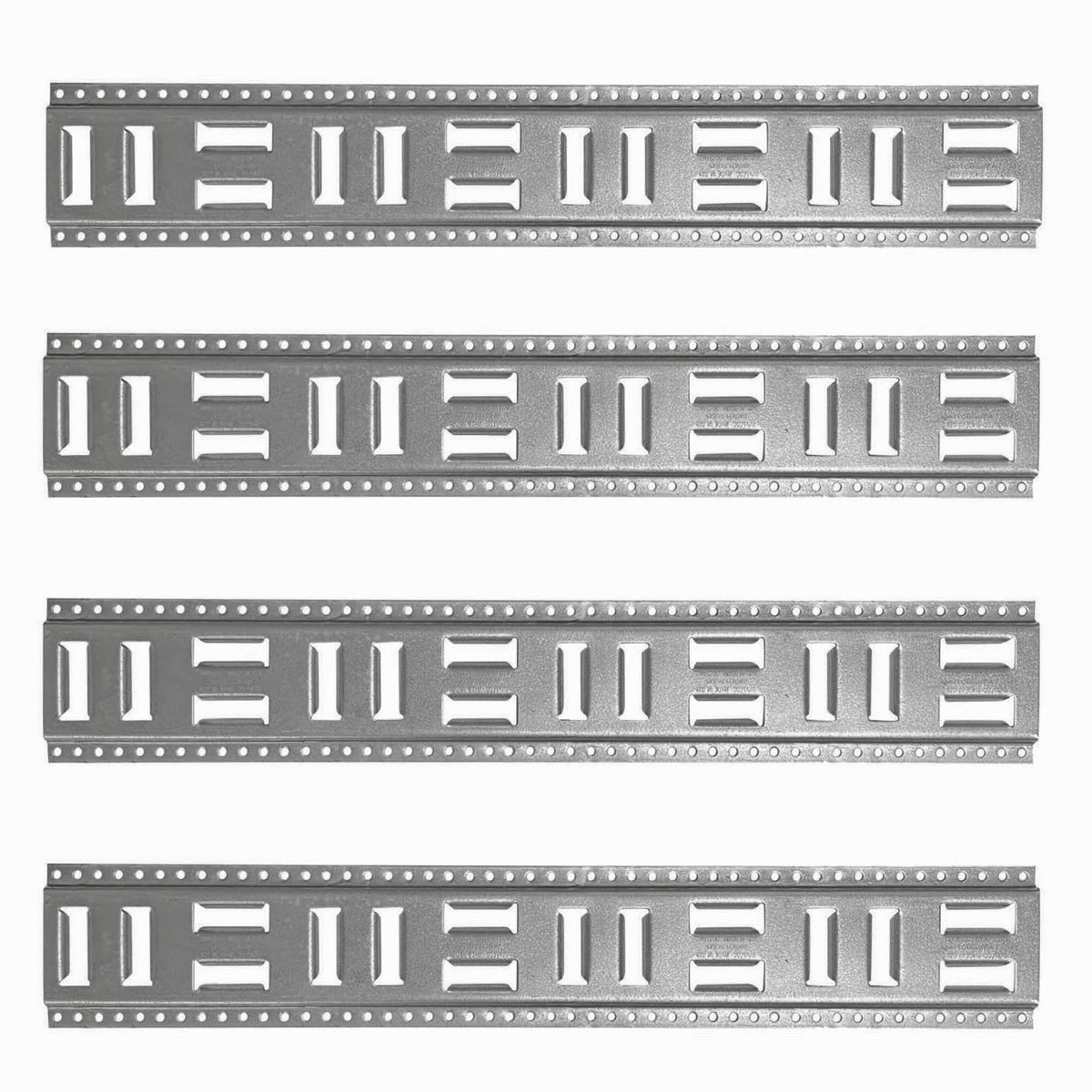 SLAET32G4 32 in. Fast-Track E-Track Galvanized Steel Horizontal Vertical Logistic Tie-Down for Pickups, Trucks, Trailers, Pack of 4