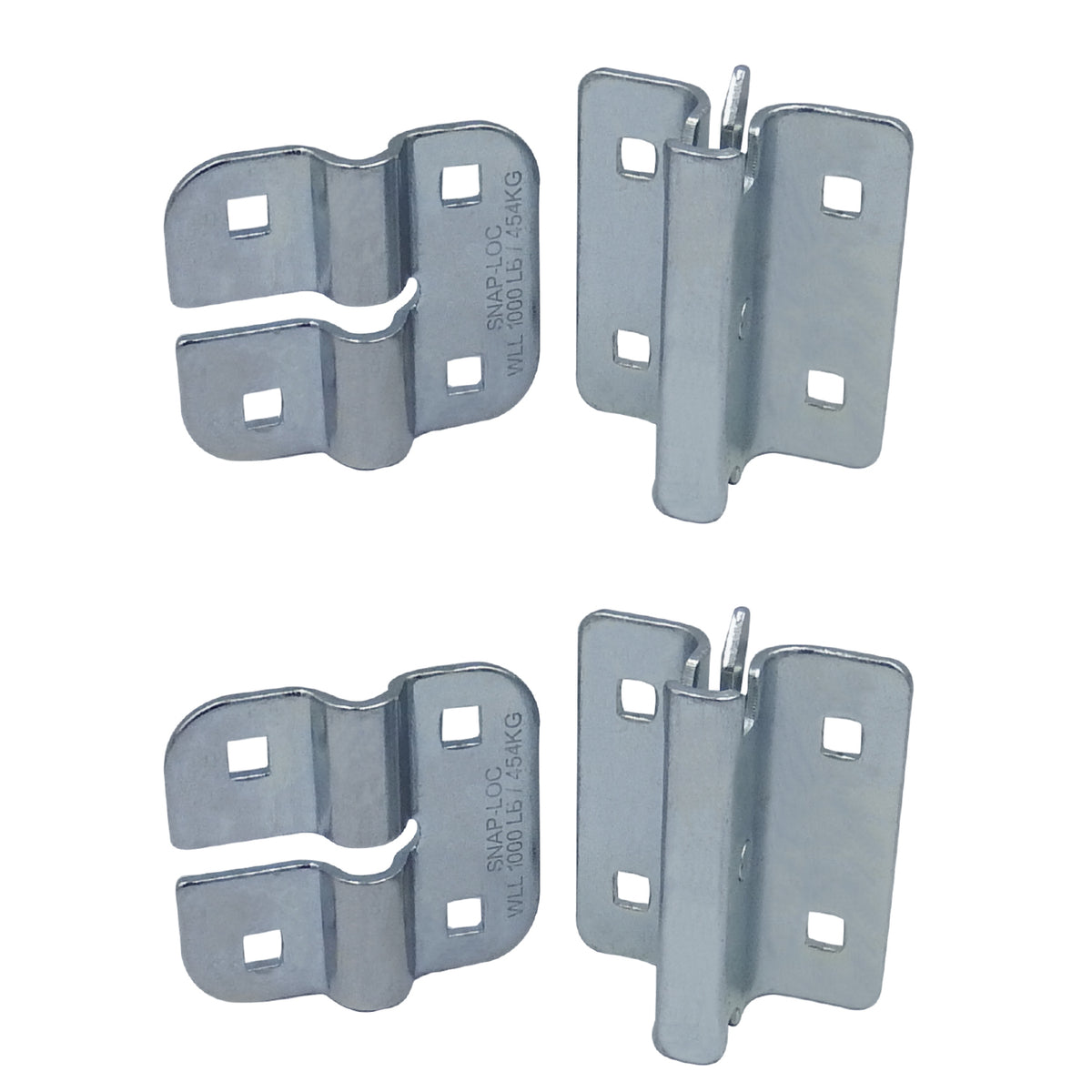 SLAECPS2 E-Track Connector Plate Set, Logistic Tie-Down for Pickups, Trucks & Trailers - Pack of 2
