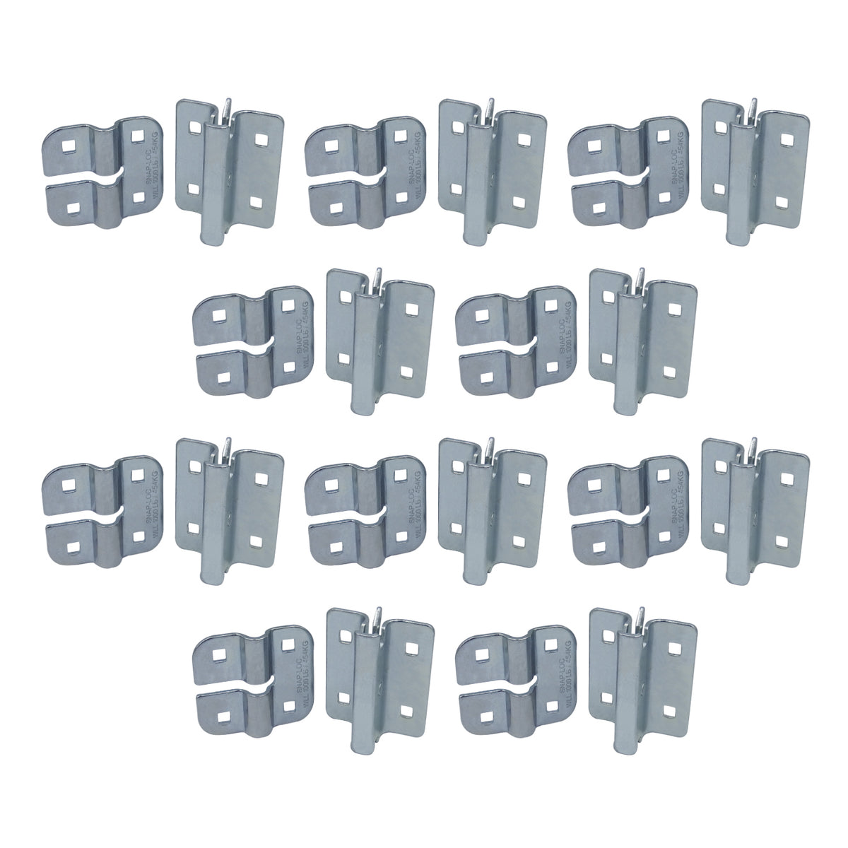 SLAECPS10 E-Track Connector Plate Set, Logistic Tie-Down for Pickups, Trucks & Trailers - Pack of 10