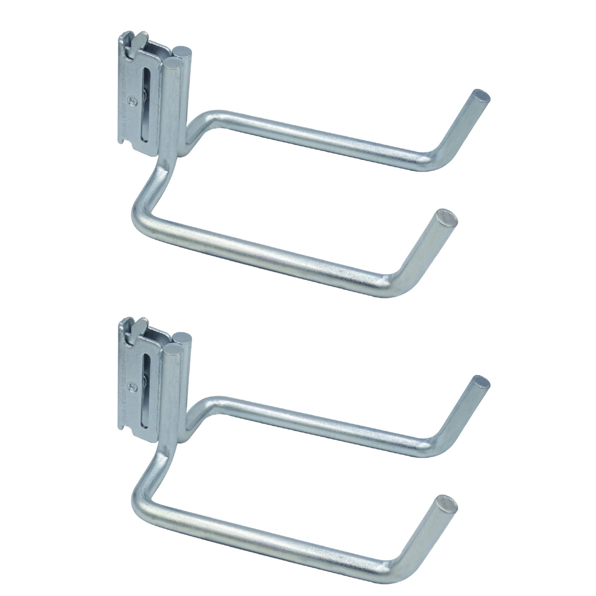 SLAEJH7D2 7 in. Multi-Purpose J-Hook Dual Hanger, Logistic Tie-Down for Pickups, Trucks & Trailers - Pack of 2