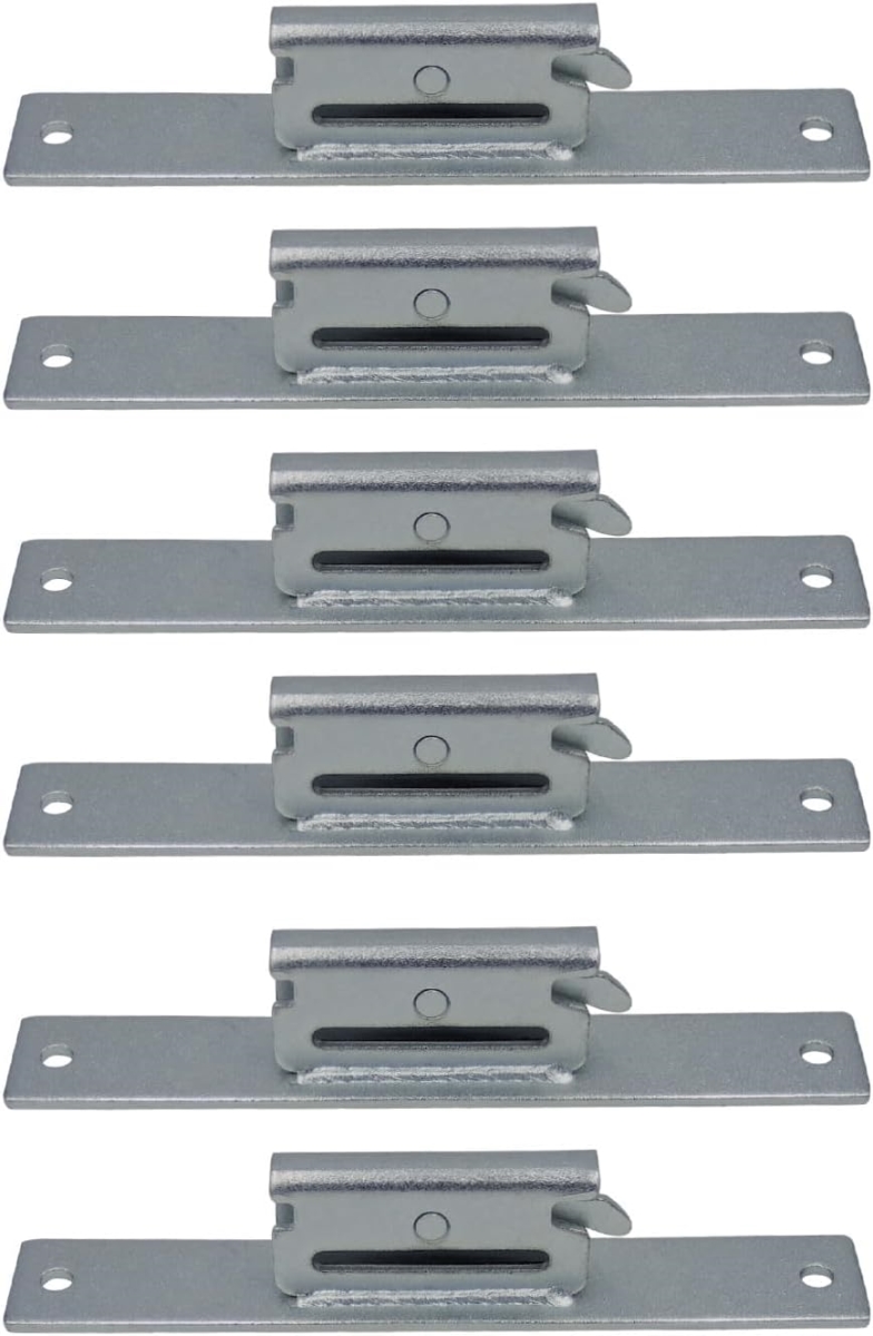 SLAECB6 E-Track Connector Bar, Logistic Tie-Down for Pickups, Trucks & Trailers - Pack of 6