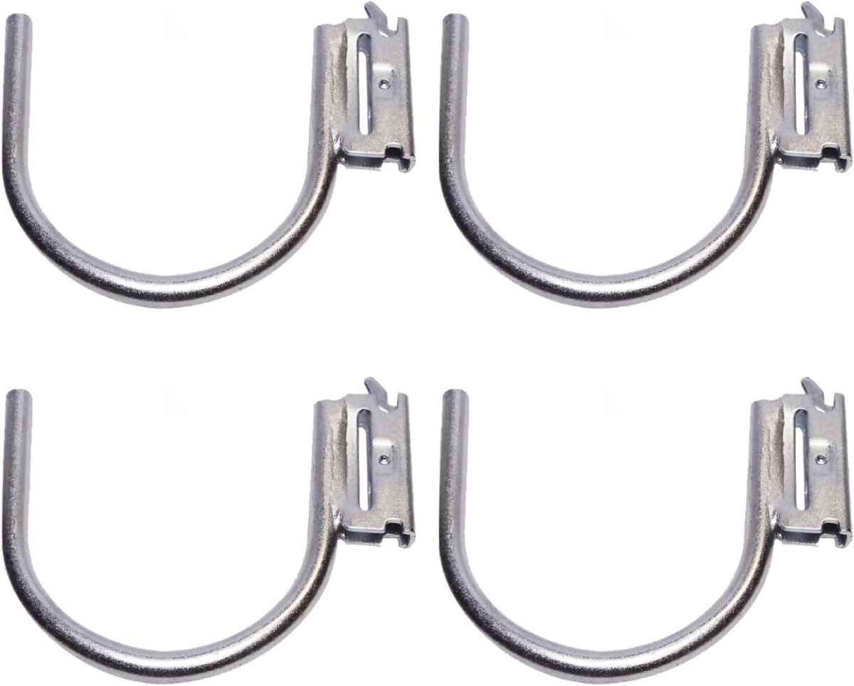 SLAEJH4I4 4 in. E-Track Multi-Purpose J-Hook Hanger, Logistic Tie-Down for Pickups, Trucks & Trailers - Pack of 4