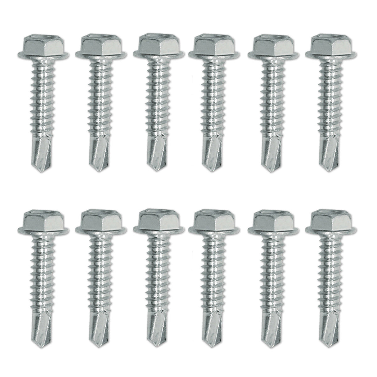 SLFSDDS1146 0.31 x 1.25 in. Fastens 6 E-Track Singles Self-Drilling Screw Set - Zinc