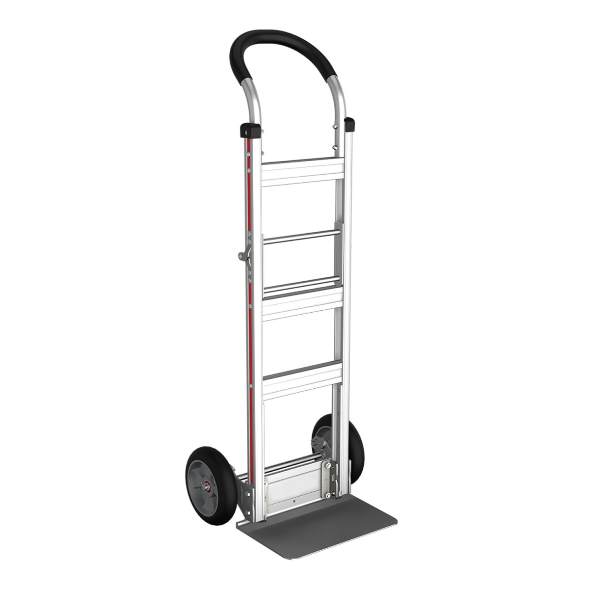 SLVMFTA19E1AR 500 lbs E-Track USA Aluminum Hand Truck with 8 x 2 in. Solid Rubber Tires Loop-Handle Foldable Storage