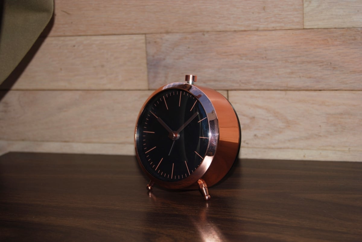 Dome Lens Alarm Clock, Copper
