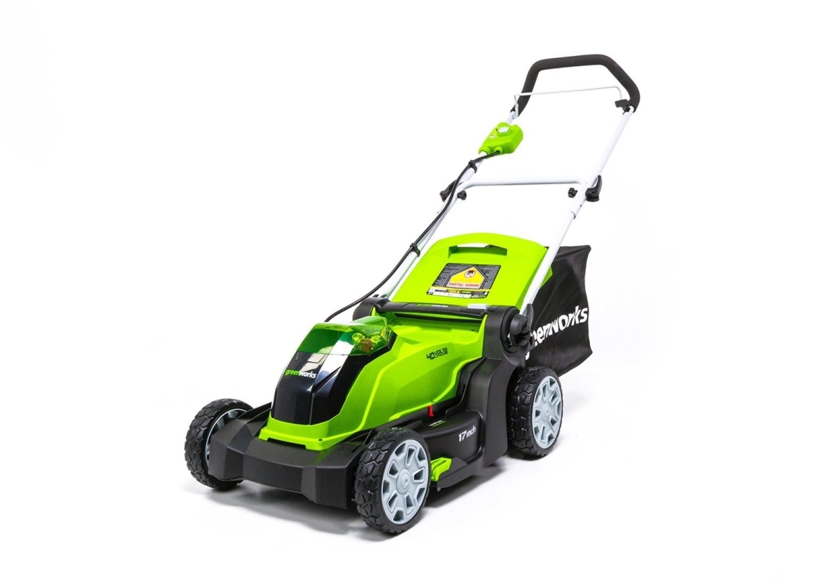 Picture of Greenworks 2506402 17 in. Deck 40V Cordless Lawn Mower&#44; Green & Black - Tool Only