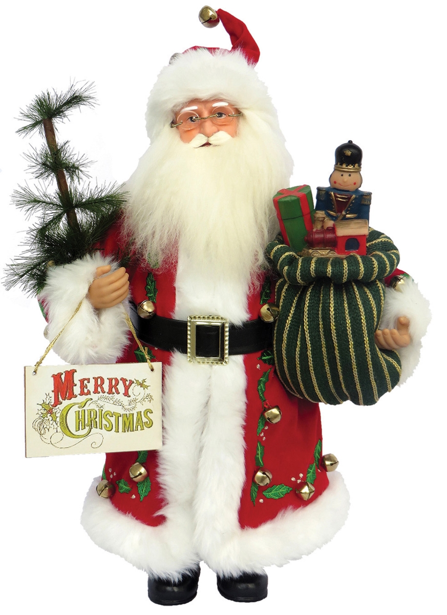 15 in. Merry Christmas Claus Santa