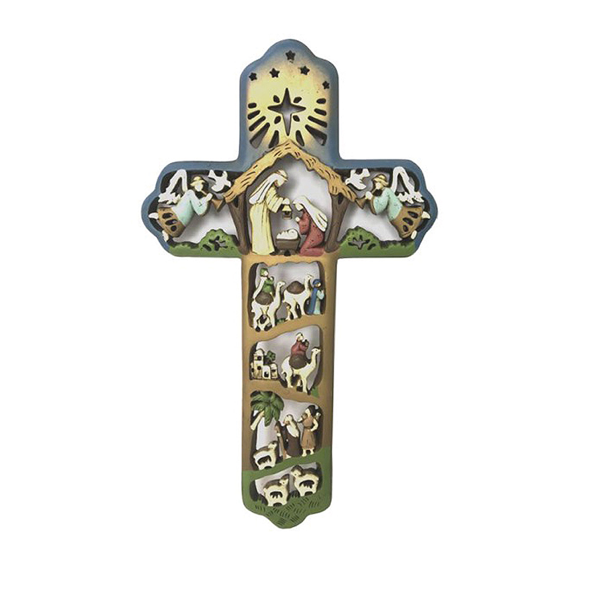 12 in. Gorgeous Nativity Cross 12in.