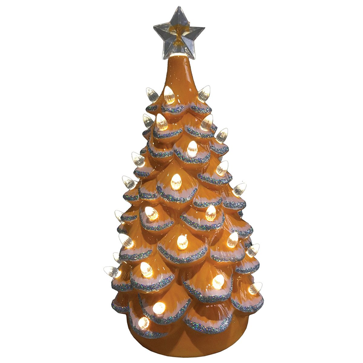 TNV600 14 in.Tennessee Ceramic Tree, Orange