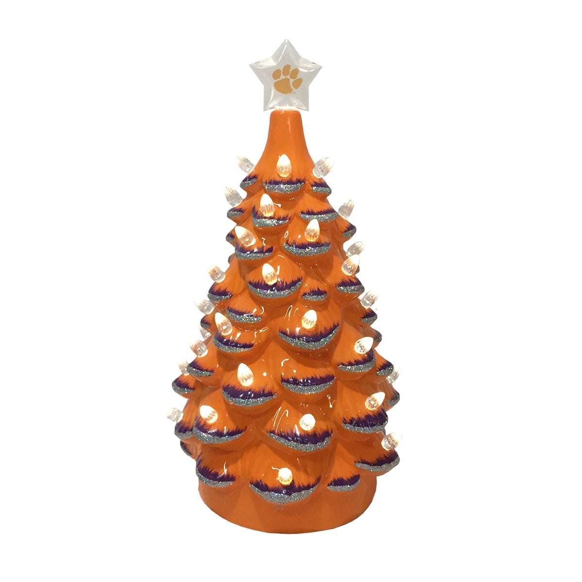 14 in. Clemson Ceramic Tree