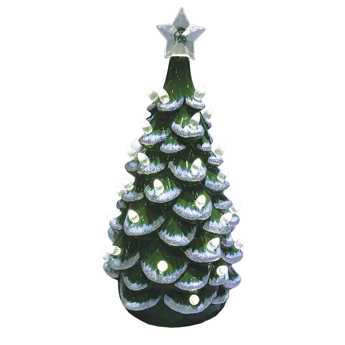 14 in. Michigan State Ceramic Tree