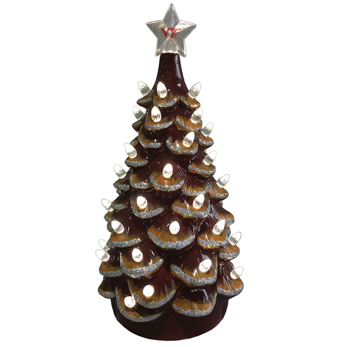 14 in. Virginia Tech Ceramic Tree