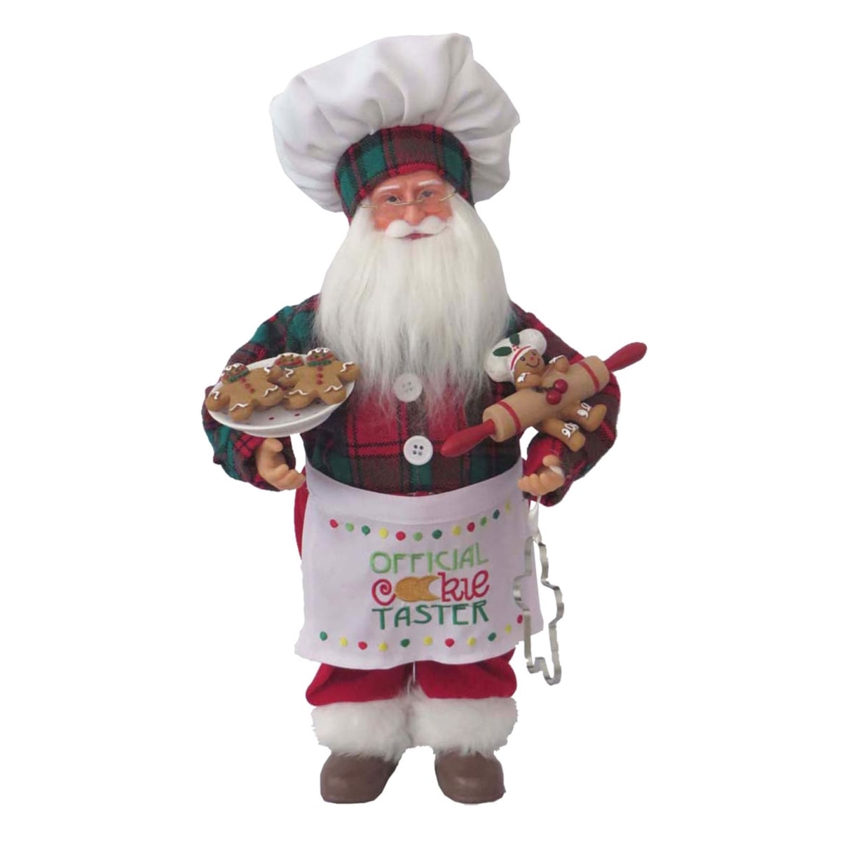 15 in. Cookie Tasting Claus