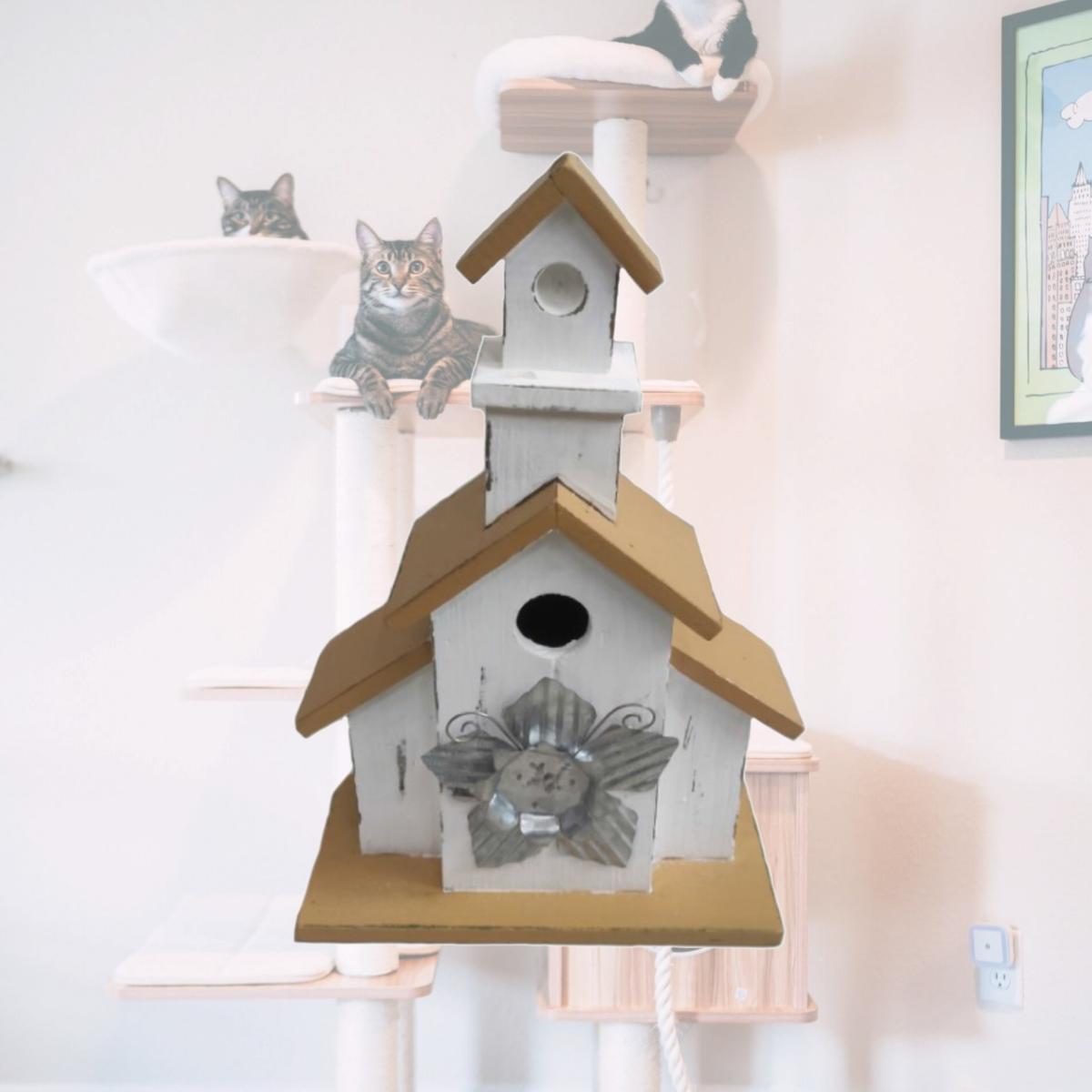 Picture of Santas Workshop 38600 13 in. White Church Bird House