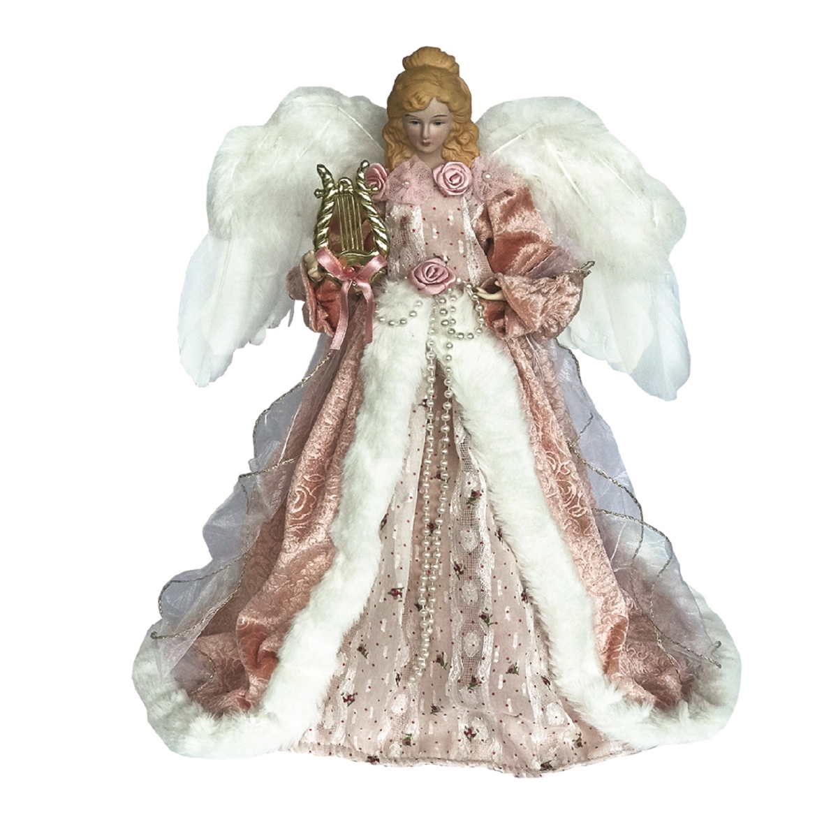Picture of Santas Workshop 2998 16 in. Mauve Victorian Angel Tree Topper