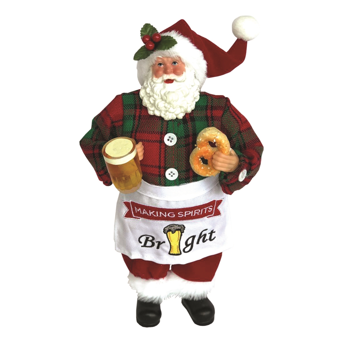 12 in. Making Spirits Bright Santa