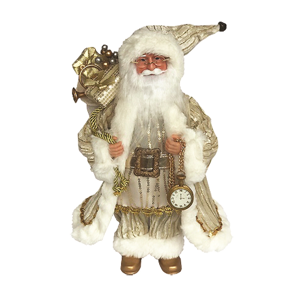 15 in. Trimmed in Gold Claus