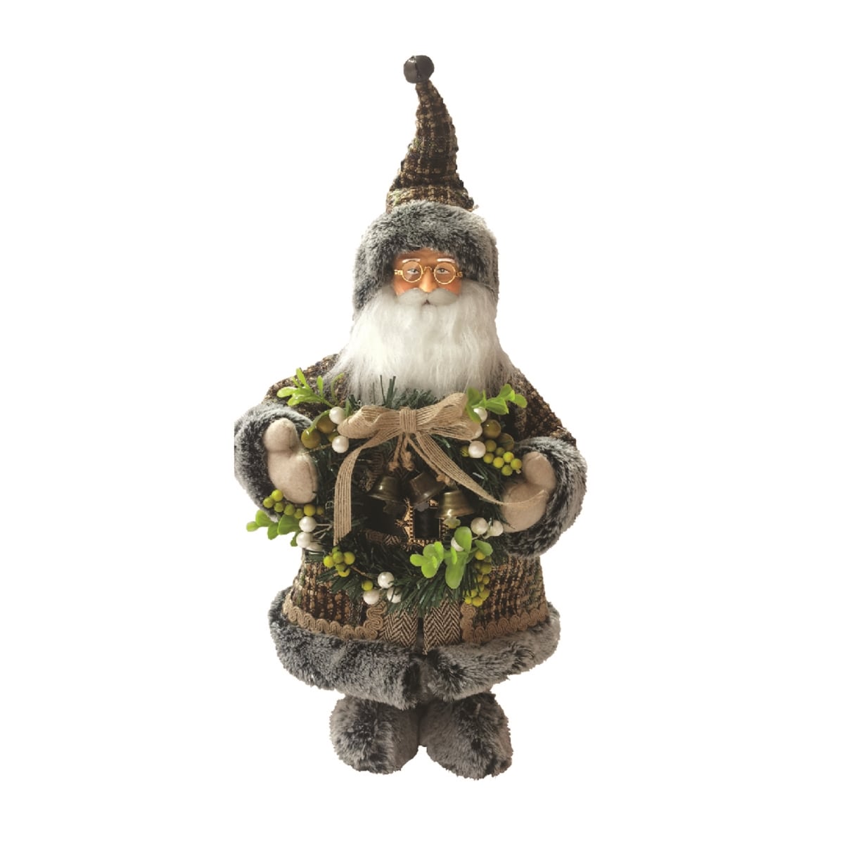 15 in. Eucalyptus & Sage Claus