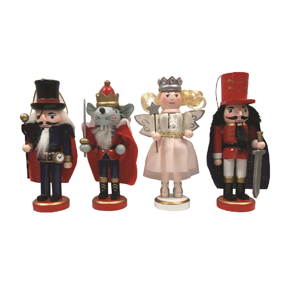 5 in. Nutcracker Suite Ornaments - Set of 4