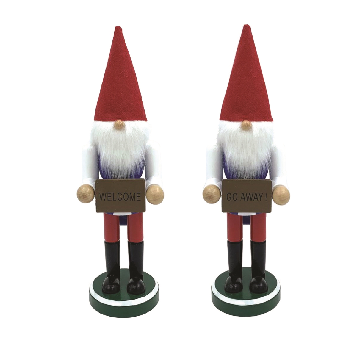 12 in. Welcome & Go Away Gnome Nutcracker