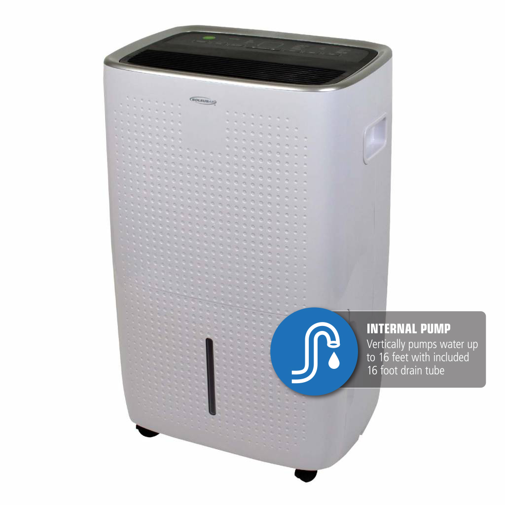 Picture of Soleus Air DSJ-50EIP--01 50 Pints Dehumidifier with Mirage Display Internal Pump