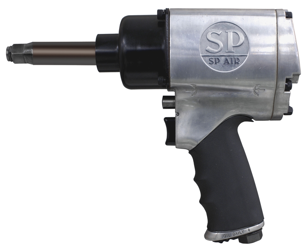 SP-1140EXL 0.5 in. Heavy Duty Impact Wrench 2 in. Extended Anvil -  SP Air