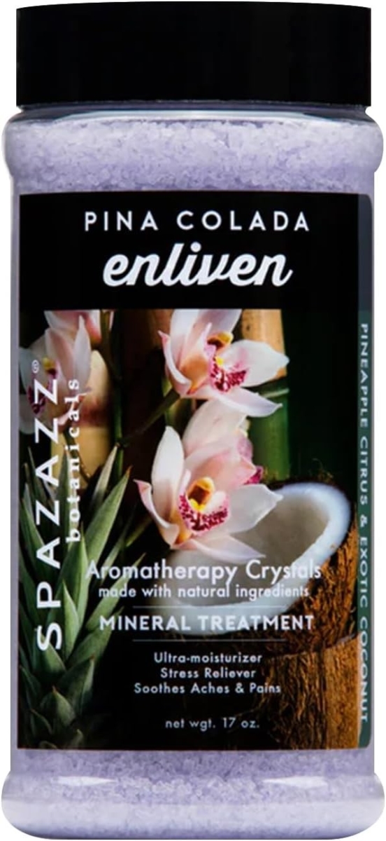 SPZ-105 17 oz Aromatherapy Spa & Bath Crystals, Pina Colad Enliven