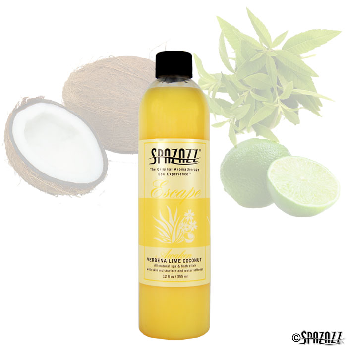 Picture of Spazazz SPZ-125 12 oz Original Aromatherapy & Spa experience Elixir&#44; Verbena Lime Coconut Awake