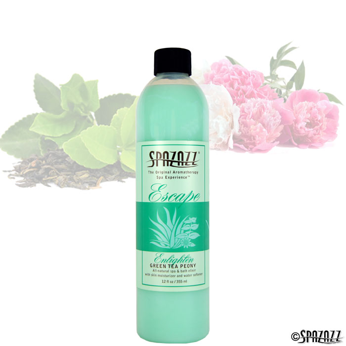 Picture of Spazazz SPZ-126 12 oz Original Aromatherapy & Spa experience Elixir&#44; Green Tea Peony Enlighten