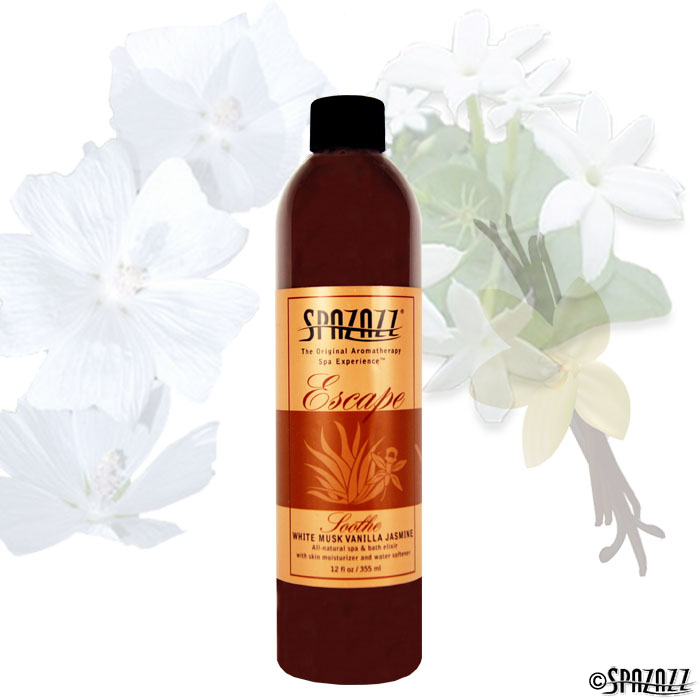Picture of Spazazz SPZ-127 12 oz Original Aromatherapy & Spa experience Elixir&#44; White Musk Vanilla Jasmine Soothe