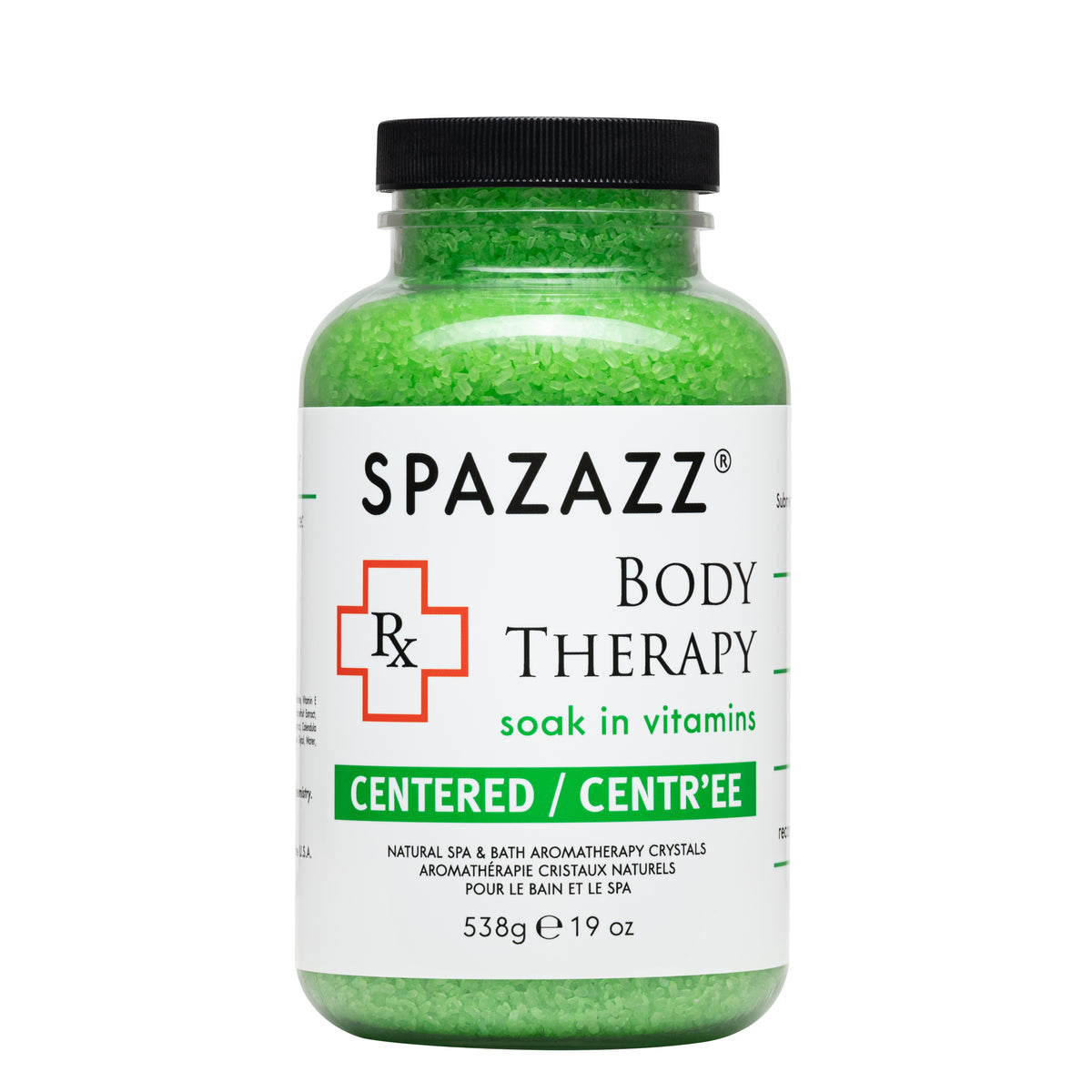 SPZ-614 RX Therapy 19 oz Crystals for Relax, Breathe & Soak In Vitamins