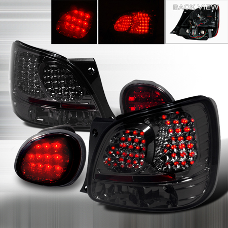 Smoke LED Tail Lights - 1998-2005 Lexus GS300 - Enhanced Safety