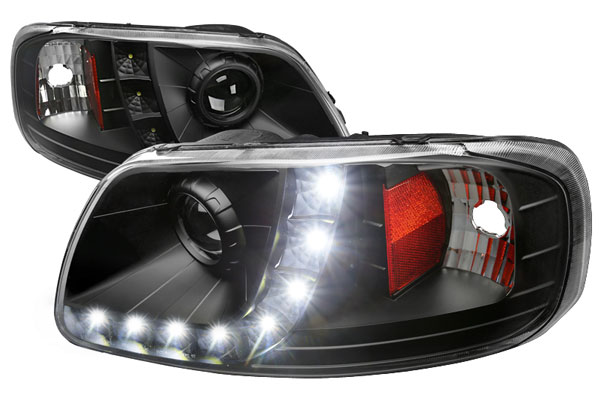 Black Projector Headlights for 1997-2003 Ford F150