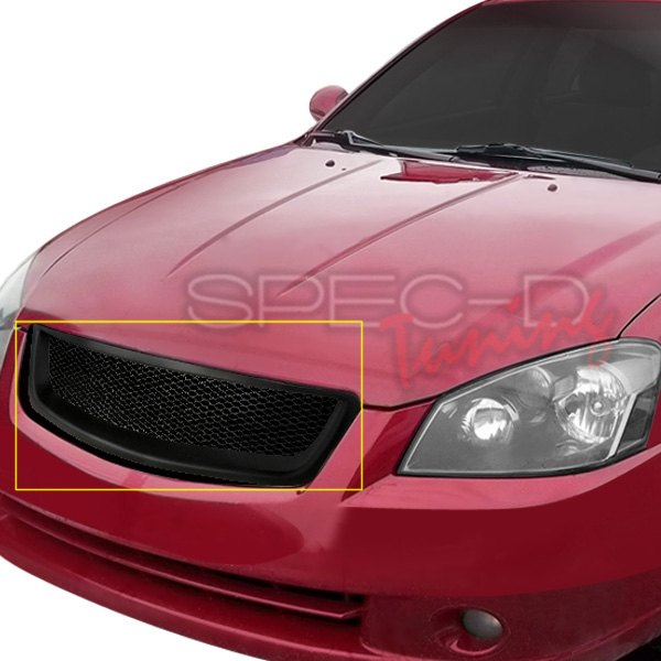 Matte Front Grille Guard for 2005-2006 Nissan Altima, Black