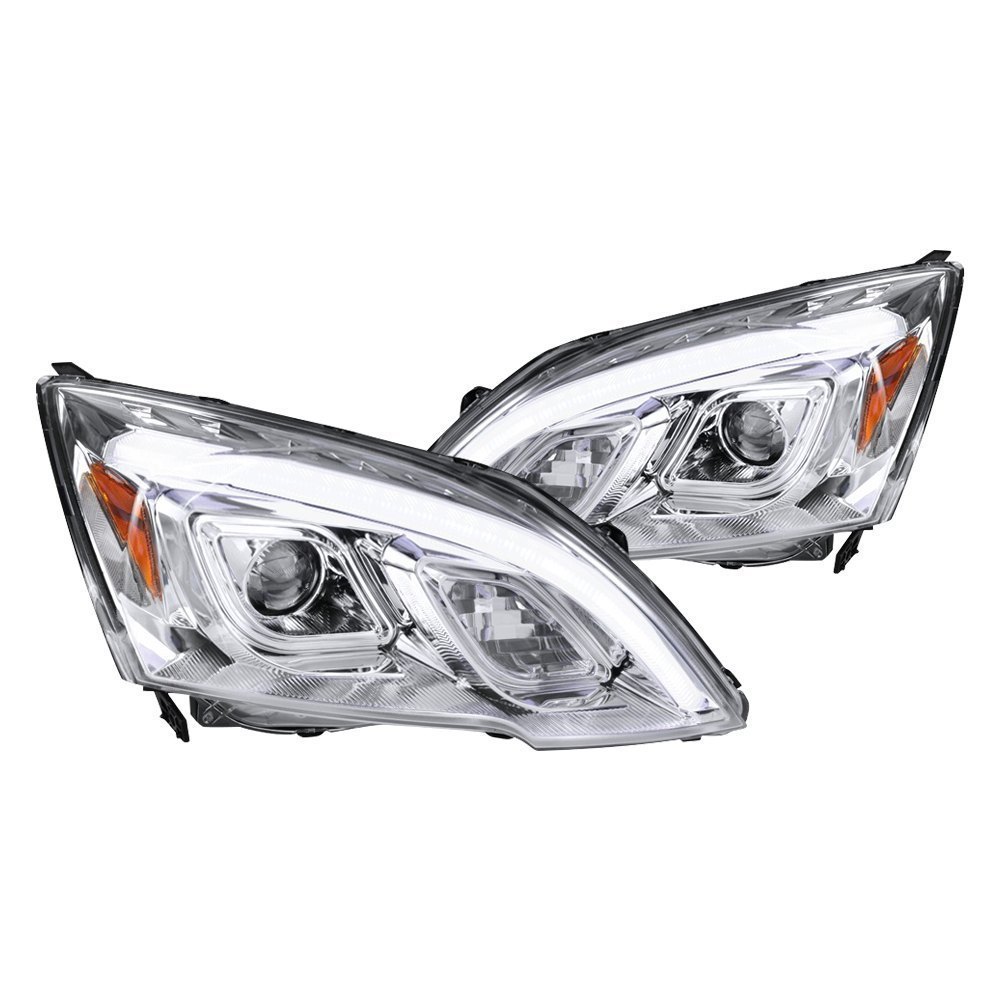 2LHP-CRV07-TM Projector Head Light for 2007-2011 Honda CRV, Chrome
