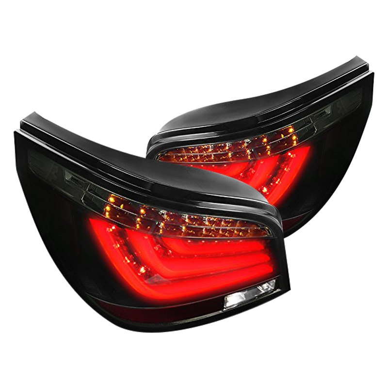LT-E6004BBLED-TM Fiber Optic LED Tail Lights for 2004-2007 Bmw E60, Smoke