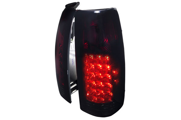 Monochromatic LED Tail Light Lens for 1988-1998 Chevy C10, Smoke