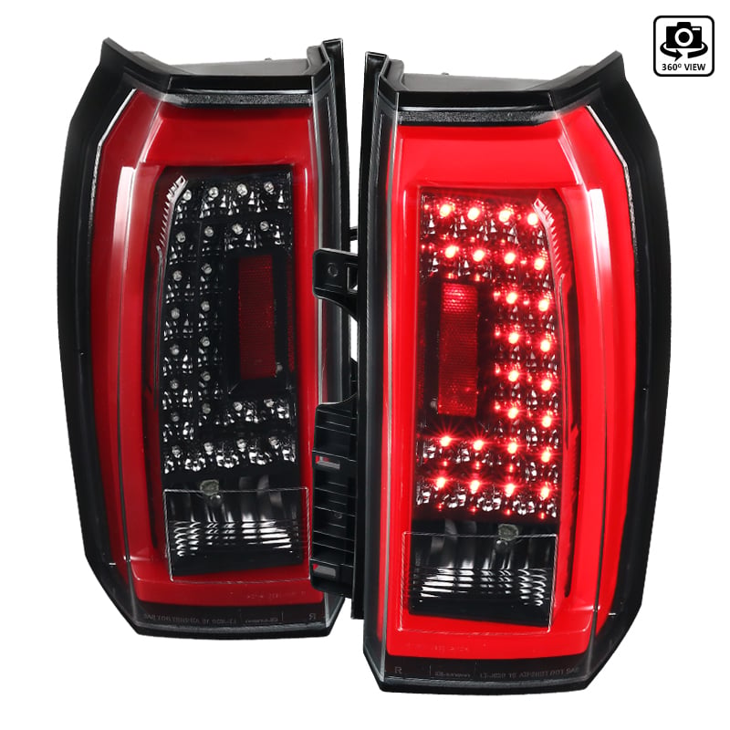 LT-YUK15BKLED-TM LED Tail Lights with Clear Lens for 2015-2018 GMC Yukon - Glossy Black