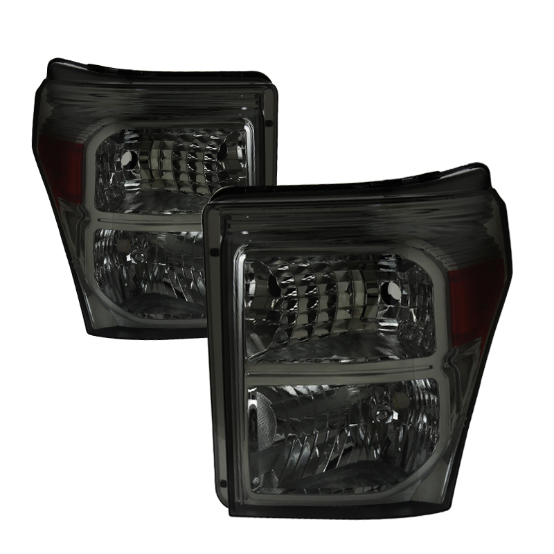Euro Head Light for 2011-2016 Ford F250 - Smoke