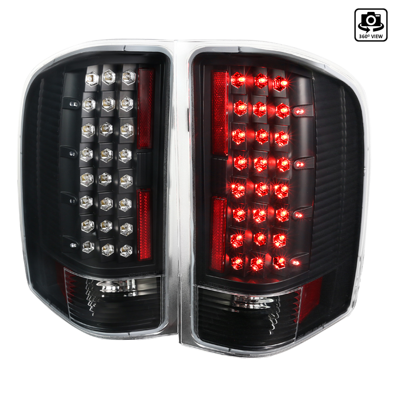 LT-SIV07JMLED-OZ LED Tail Lights for 2007-2013 Chevrolet Silverado - Black