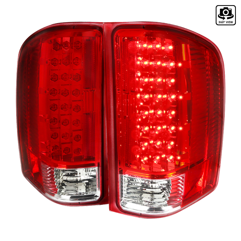 LT-SIV07RLED-OZ LED Tail Lights for 2007-2013 Chevrolet Silverado - Red